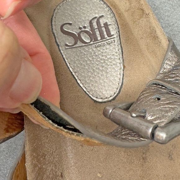 Sofft Slide Thong Sandals Pewter Women's 9.5M - Picture 9 of 12